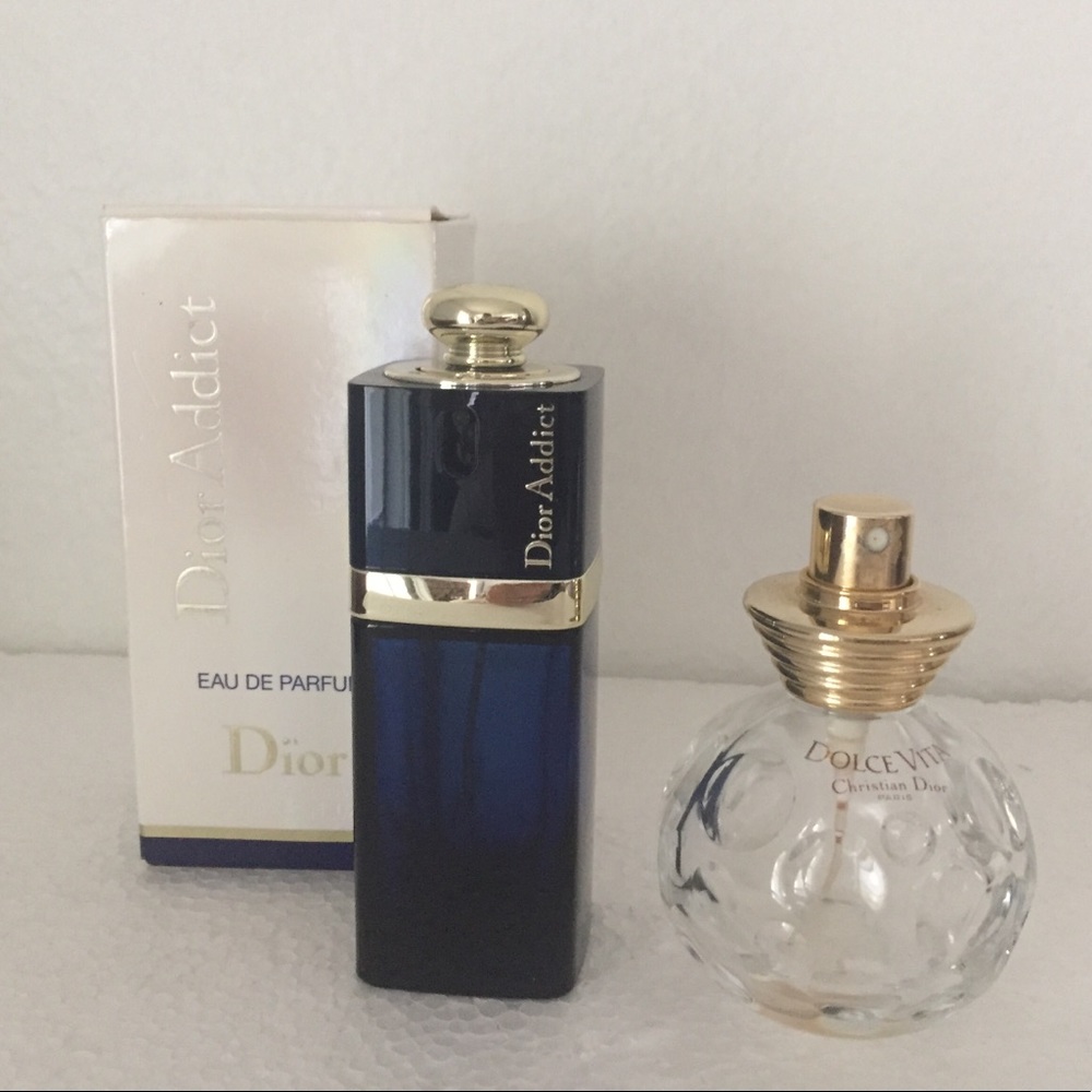 EUC Authentic Dior Set of 2 Empty Bottles 50ml